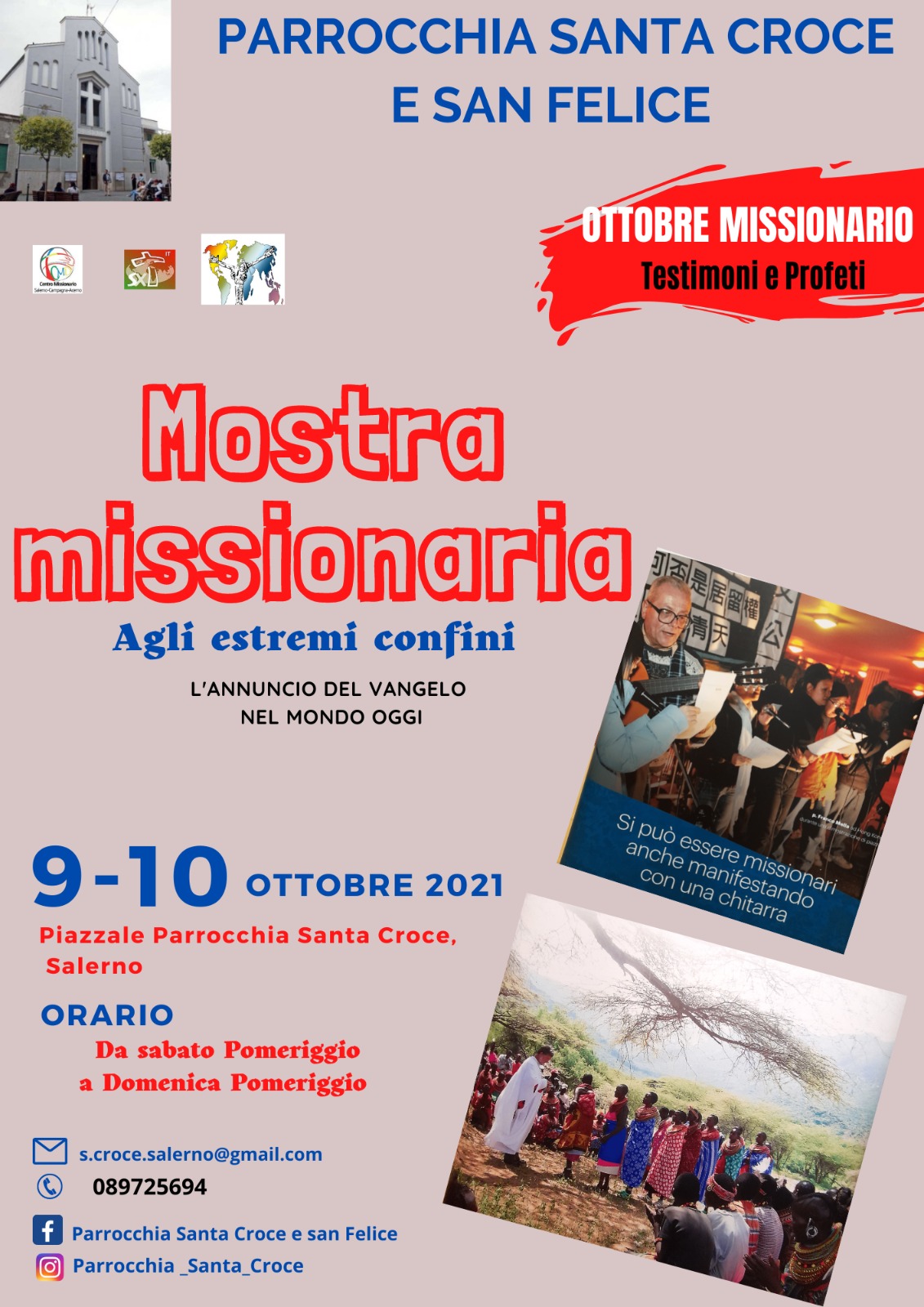 Mostra missionaria presso la parrocchia Santa Croce e San Felice